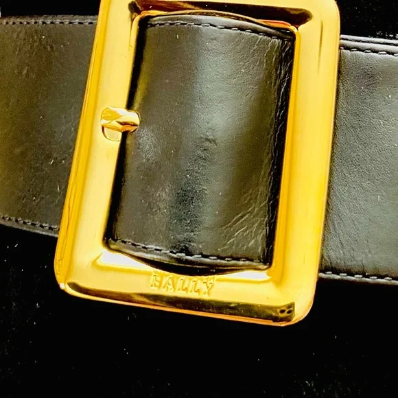 Black BALLY Jaydee Peep-Toe Suede Leather Booties with Buckles 3.5" Heels - Picture 7 of 9